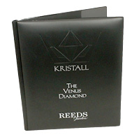 Padded Portfolio Folder with Embossed Silver Foil Stamp